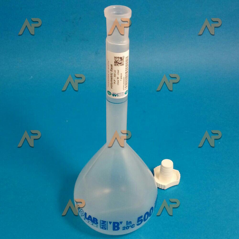 Колба мерная с пробкой 500 мл PP полипропилен, имп.